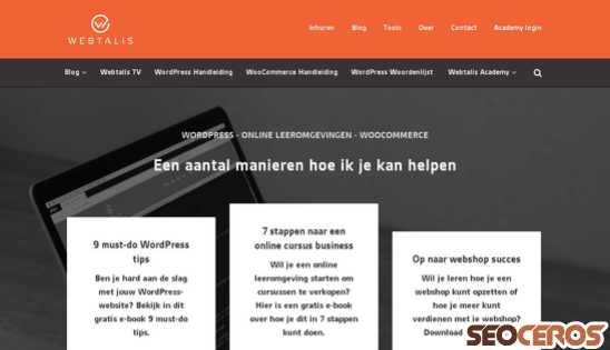 webtalis.nl desktop náhled obrázku