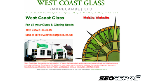 westcoastglass.co.uk desktop náhľad obrázku
