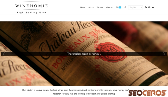 winehomie.com desktop preview