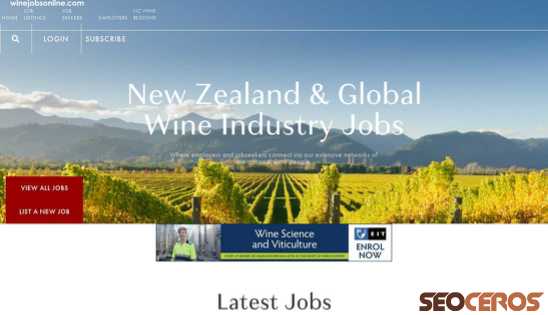 winejobsonline.com desktop náhľad obrázku