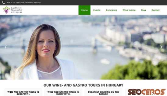 winetours-budapest.com desktop förhandsvisning