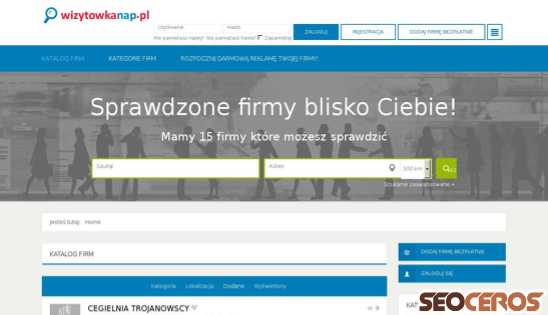 wizytowkanap.pl desktop előnézeti kép