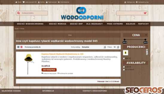 wodoodporni.pl/wodoodporne-wedkarstwo-inne desktop 미리보기