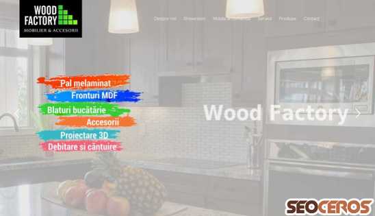 wood-factory.ro desktop preview