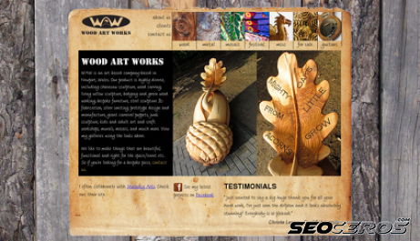 woodartworks.co.uk desktop förhandsvisning