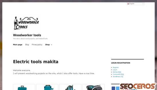 woodworker-tools.com desktop Vista previa