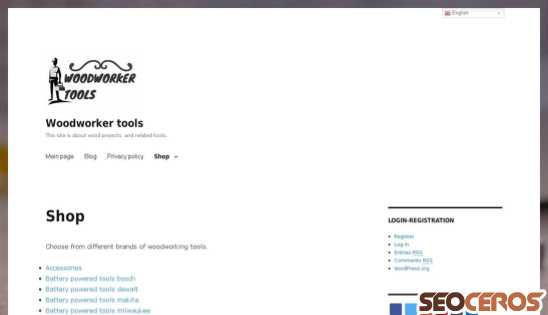 woodworker-tools.com/shop desktop Vorschau