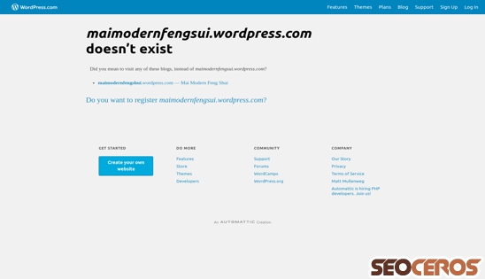 maimodernfengsui.wordpress.com desktop anteprima