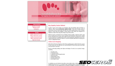 worldofsocks.co.uk desktop Vista previa