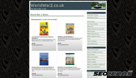 worldwar2.co.uk desktop preview