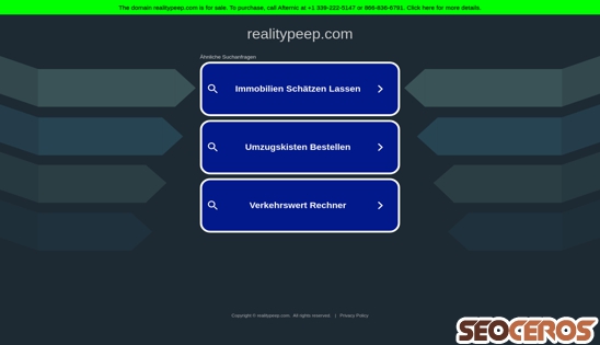 realitypeep.com desktop förhandsvisning
