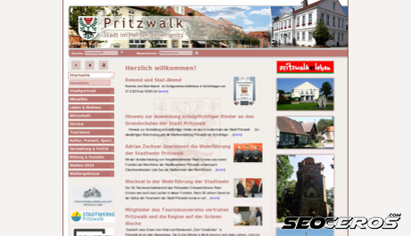 Pritzwalk.de desktop előnézeti kép