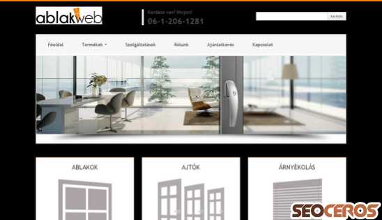 ablakweb.hu desktop előnézeti kép