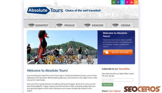 absolutetours.com desktop 미리보기