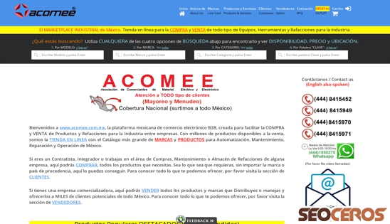 acomee.com.mx desktop preview