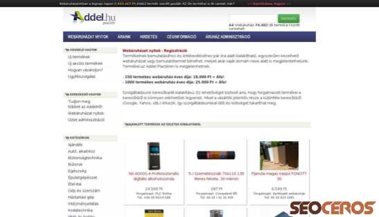 addel.hu desktop förhandsvisning