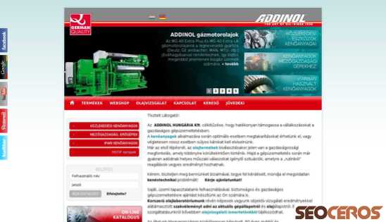 addinol.hu desktop előnézeti kép