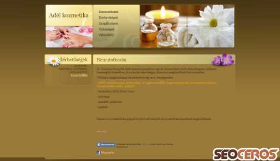adelkozmetika.hu desktop náhled obrázku