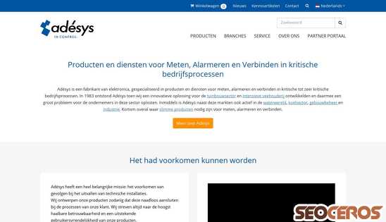 adesys.nl desktop náhľad obrázku