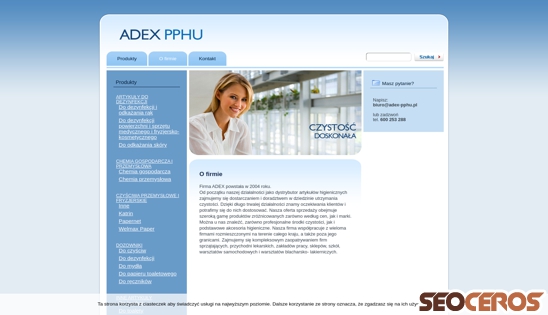 adex-pphu.pl desktop előnézeti kép