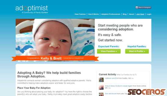 adoptimist.com desktop előnézeti kép