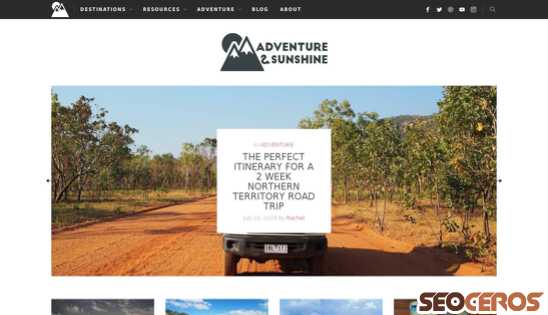 adventureandsunshine.com desktop preview
