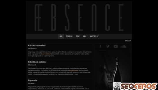aebsence.hu desktop előnézeti kép