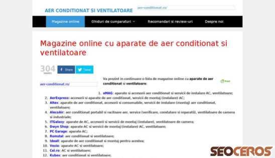 aerconditionatonline.eu desktop előnézeti kép