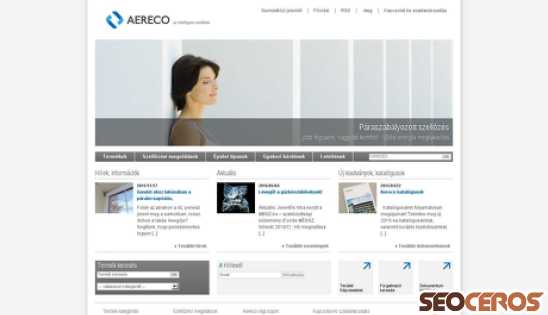 aereco.hu desktop preview