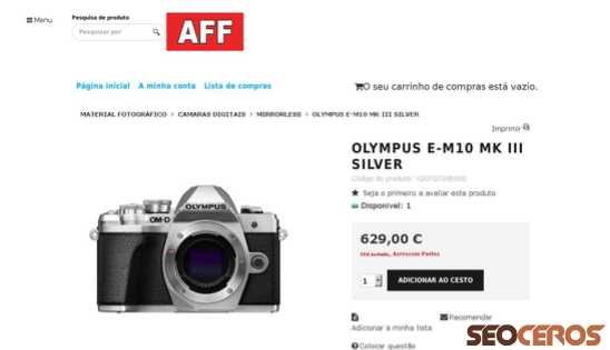 affloja.com/OLYMPUS-E-M10-MK-III-SILVER desktop náhľad obrázku