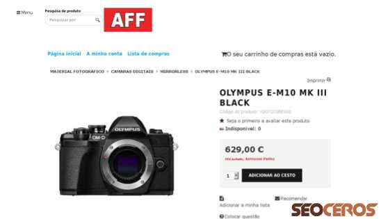 affloja.com/OLYMPUS-E-M10-MK-III-black desktop preview