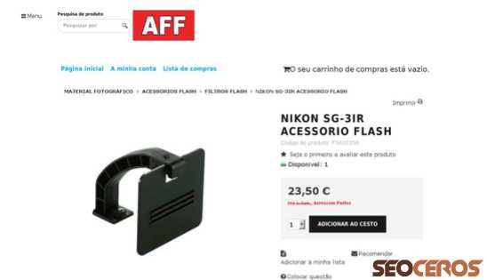 affloja.com/nikon-sg-3ir-acessorio-flash desktop náhľad obrázku