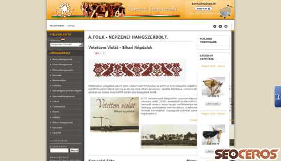 afolk.hu desktop előnézeti kép