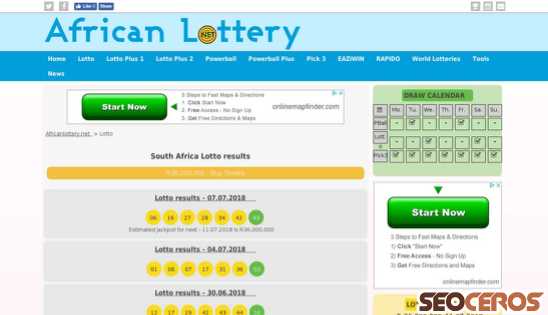 africanlottery.net/lotto desktop Vorschau