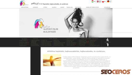 afroline.hu desktop előnézeti kép