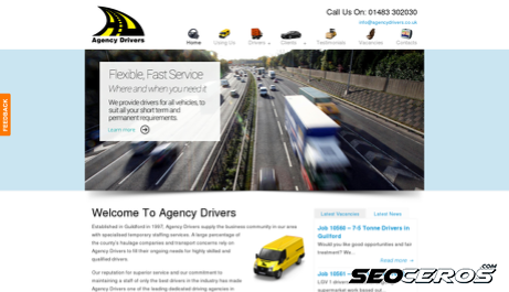 agencydrivers.co.uk desktop preview