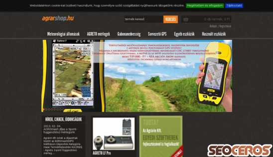 agrarshop.hu desktop obraz podglądowy