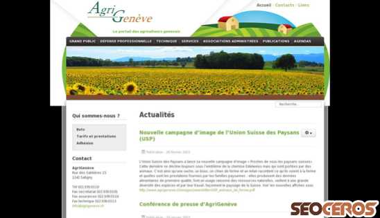 agrigeneve.ch desktop náhled obrázku