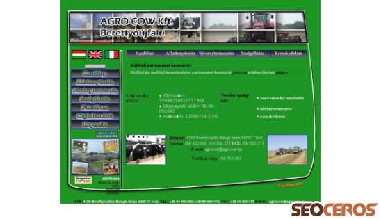 agrocow.hu desktop náhled obrázku