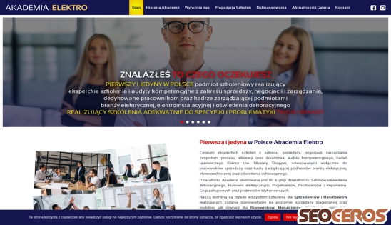 akademia-elektro.pl desktop förhandsvisning