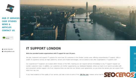 akita.co.uk/it-support-london desktop preview