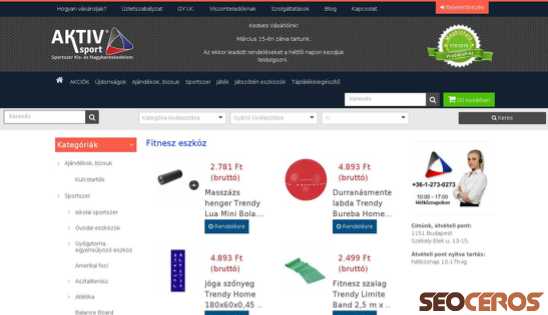 aktivsport.hu desktop náhľad obrázku
