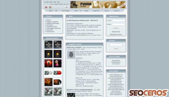 albamusic.hu desktop náhľad obrázku