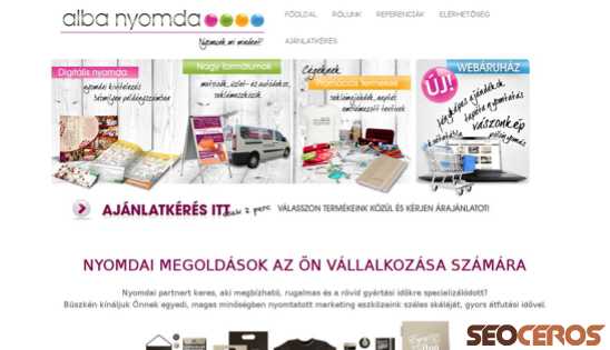 albanyomda.hu desktop náhľad obrázku