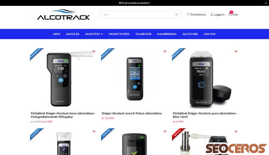 alcotrack.se desktop preview