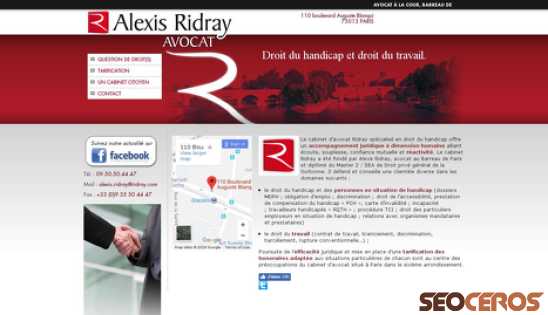 alexisridray.com desktop náhľad obrázku