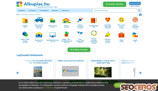alkupiac.hu desktop előnézeti kép