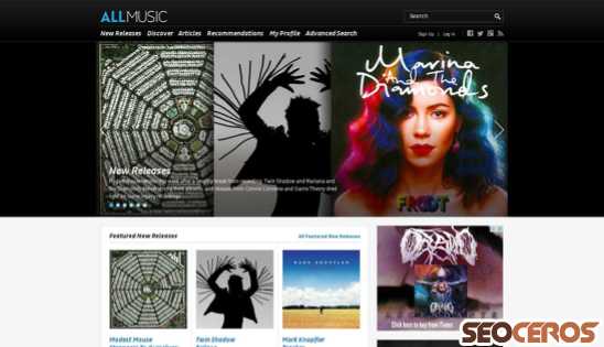 allmusic.com desktop náhled obrázku