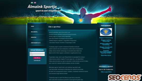 almainksportja.hu desktop náhled obrázku