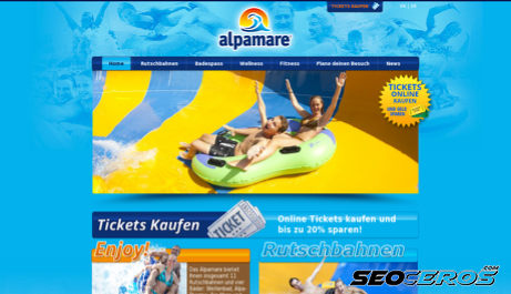 alpamare.ch desktop náhľad obrázku